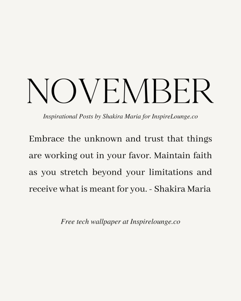 Daily Inspiration November by Shakira Maria