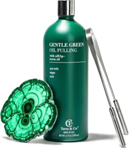 Gentle Green Oil Pulling and Tongue Scraper